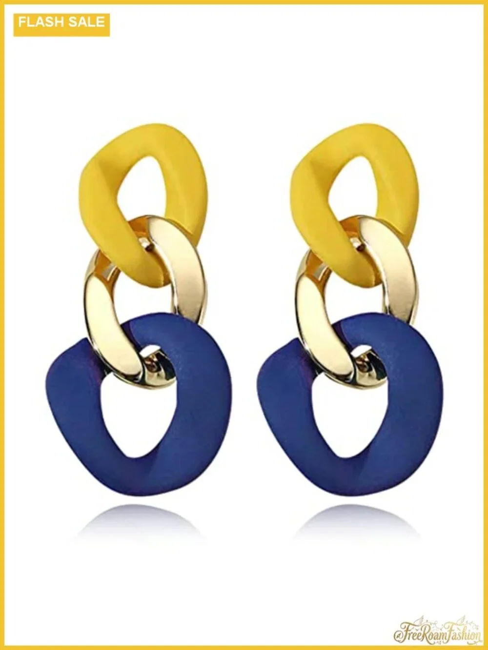 Acrylic Geometric Dangle Drop Earrings Lightweight Minimalist Hypoallergenic